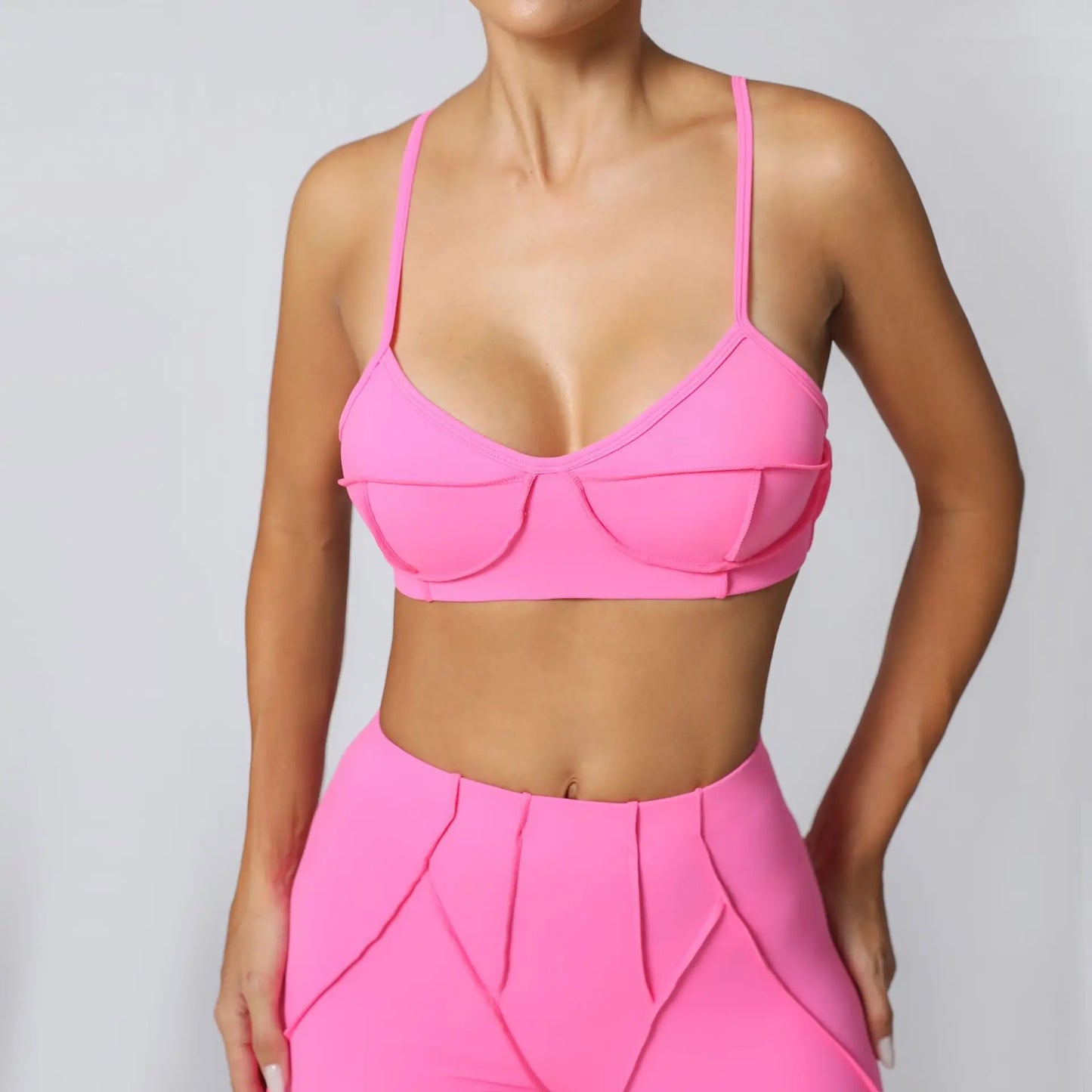 Sexy Yoga Shockproof Sports Bra Woman Quick Drying Gym Push Up Training Running Stretch Yoga Bra Top Design Bra Workout Crop Bra