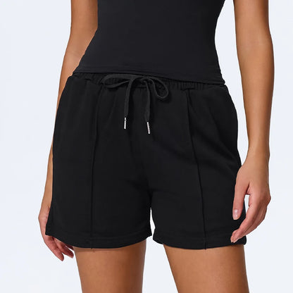 Hearuisavy Gym Sweatpants For Women Loose Comfy Drawstring Pocket Sport Pants Casual Outdoor Running Workout Yoga Shorts Female