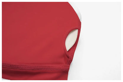 TRY TO BN Gym Set Sport Bra Women's Tracksuit Fitness Contrasting Color High Waist Leggings Two Pieces Suit Running Yoga Clothes