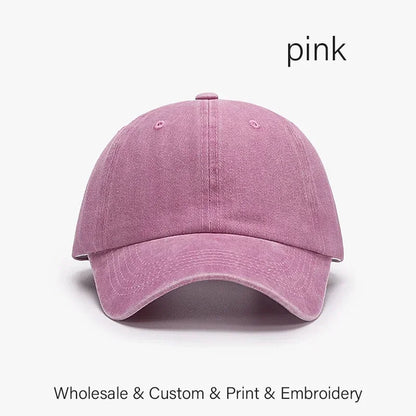 SLECKTON Custom Cap Logo Embroidery Retro Baseball Cap for Men and Women DIY Design Letter Hat Customize Graphic Print Wholesale