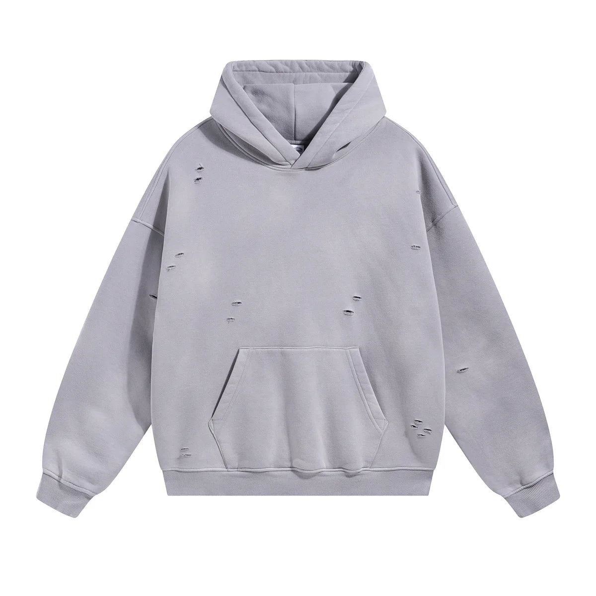 Custom LOGO autumn winter men's women's new white spray dyeing washing water 360G velvet cotton polyester sweatshirt sweatpants