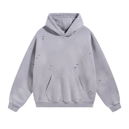 Custom LOGO autumn winter men's women's new white spray dyeing washing water 360G velvet cotton polyester sweatshirt sweatpants