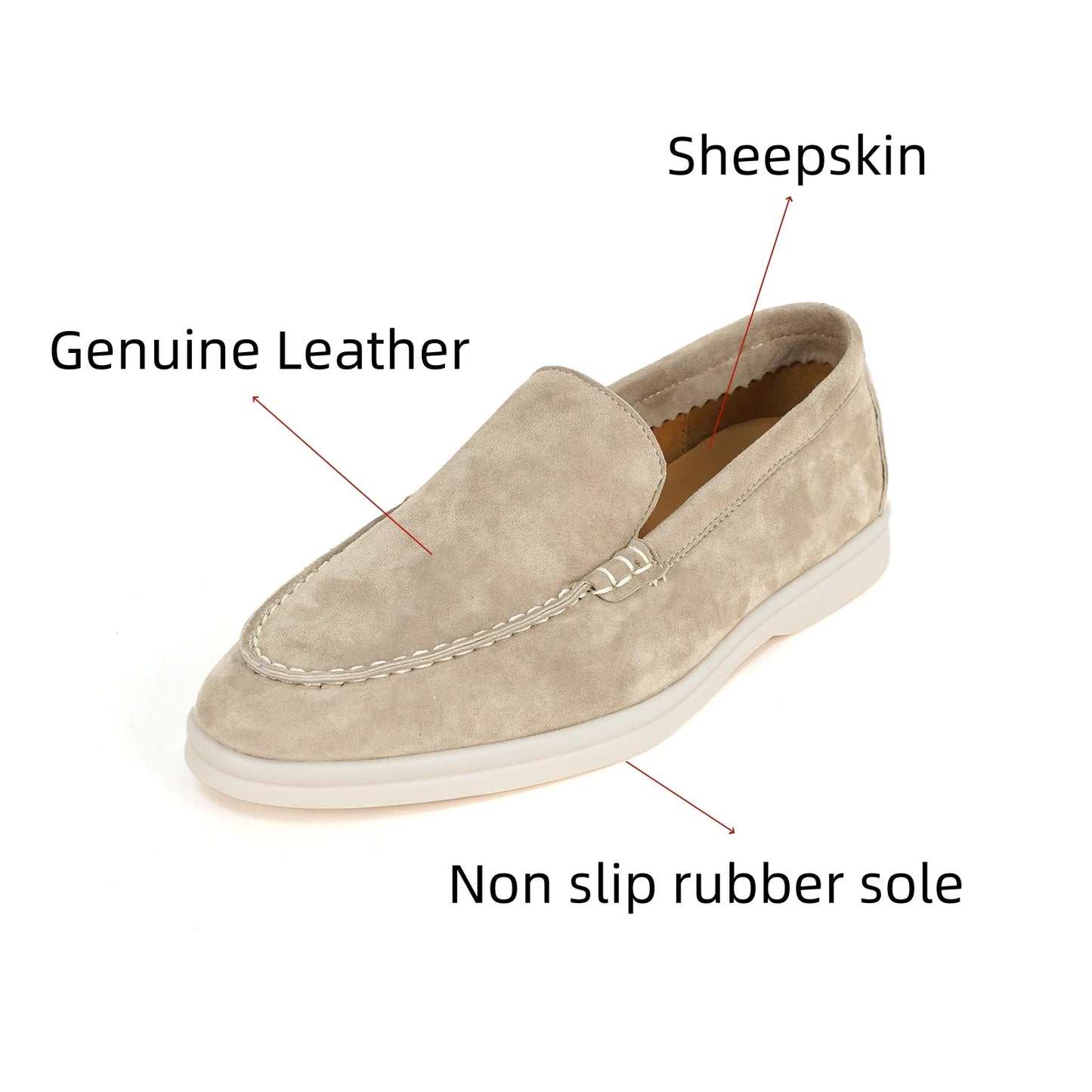 Luxury leather, designer women's loafers, women's flat walking shoes, women's comfortable casual shoes, summer shoes, casual 44