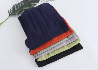 Spring and summer new women's trousers 100% viscose leg + straight casual breathable comfortable plus size home sleep pants cute