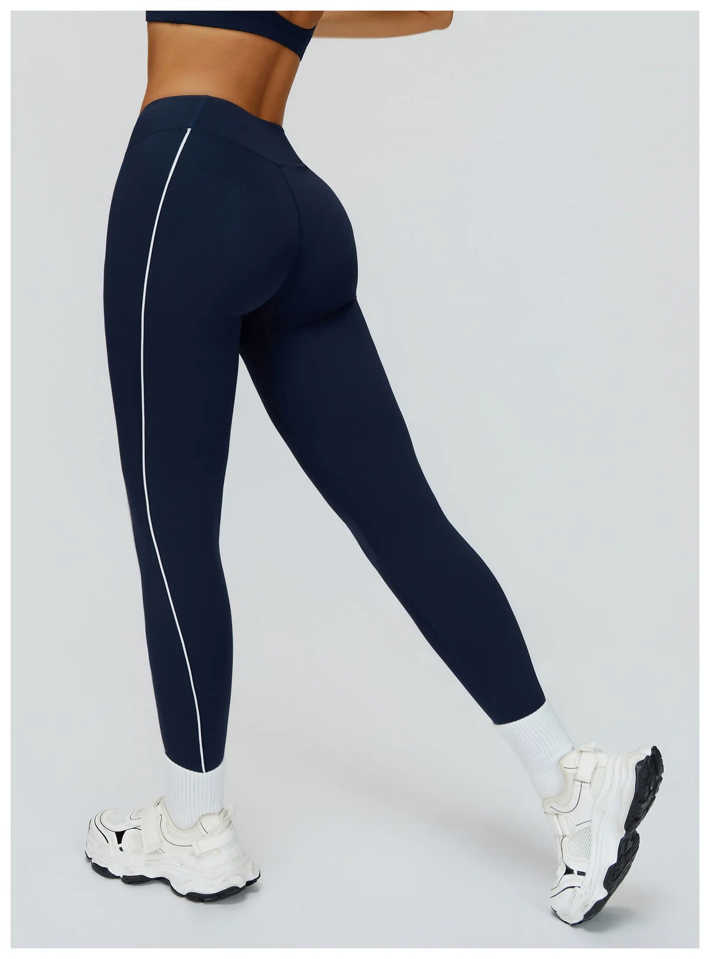 Women Yoga Leggings High Waist Gym Fitness Pants Stretch Sports Pants Female Push Up Workout Trousers Solid Color Tights Running