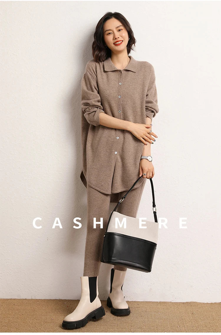 High Quality Women 100% Cashmere Legging Basic Soft elastic Pants Autumn Winter Cashmere Knitted Legging Trousers Warm Comfy