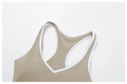 Color Block Sport Bra Yoga Vest Women high strength Tight Top Comprehensive Training Gym Workout Yoga Underwear With Chest Pad