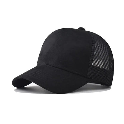 SLECKTON Custom Logo High-quality Suede Mesh Baseball Hat Letter Embroidery Brand Design Outdoor Sport Cap Wholesale Fashion