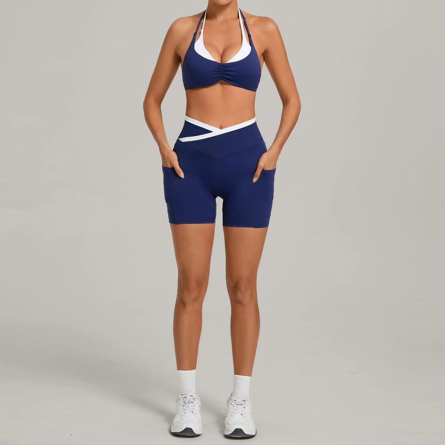 Yoga Suit Women Running Comfort 2Pcs Sports Pants Set High Waist Push Up Workour Sportswear Casual Cycling Jogging Yoga Bras
