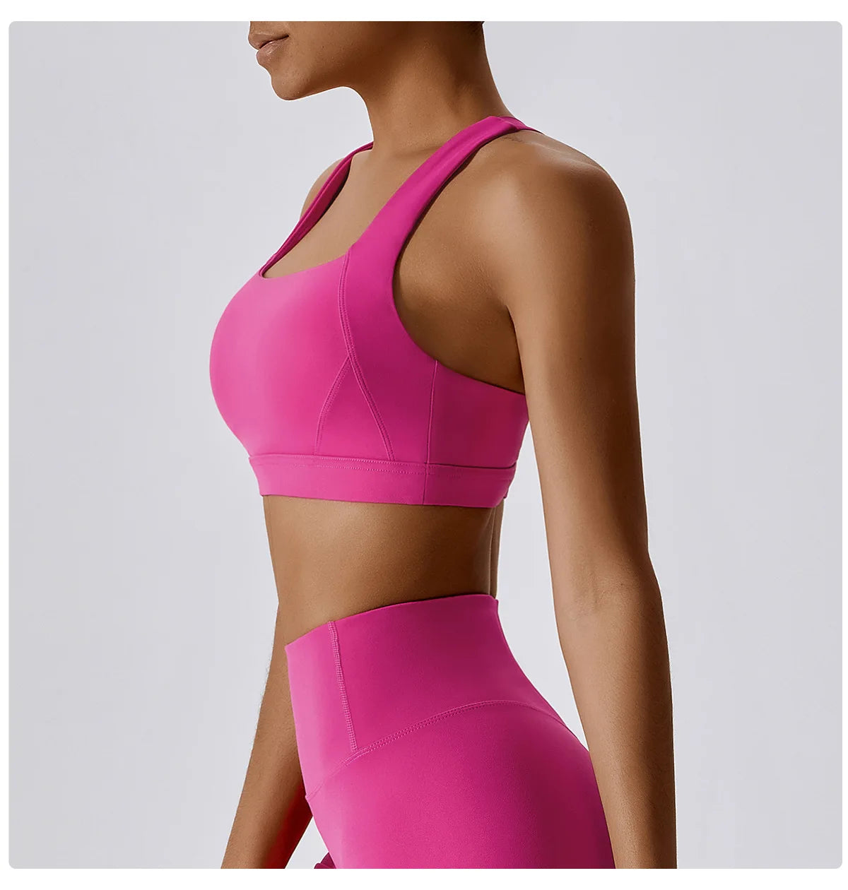 Yoga Fitness Bra Shock-absorbing Sports Bra Breathable and Quick Drying Training Running Women's Underwear High Strength Gym Bra