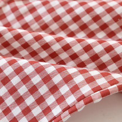 2026 Spring/Summer Couple Pajama Set 100% Cotton Double Layer Gauze Men's and Women's Japanese Plaid Set Long sleeved Home Fury