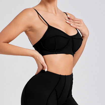 Sexy Yoga Shockproof Sports Bra Woman Quick Drying Gym Push Up Training Running Stretch Yoga Bra Top Design Bra Workout Crop Bra