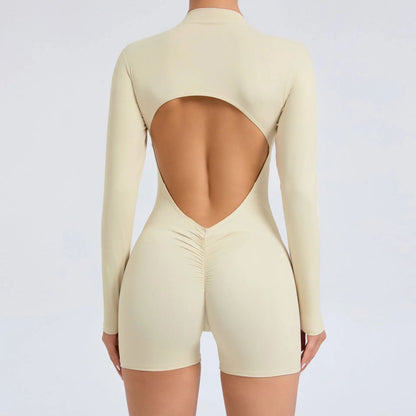 Yoga Jumpsuit Long Sleeved Sports Wear Gym Fitness Jumpsuit Sports Bodysuits Women Set Dance Running Workout Clothes Yoga Suit