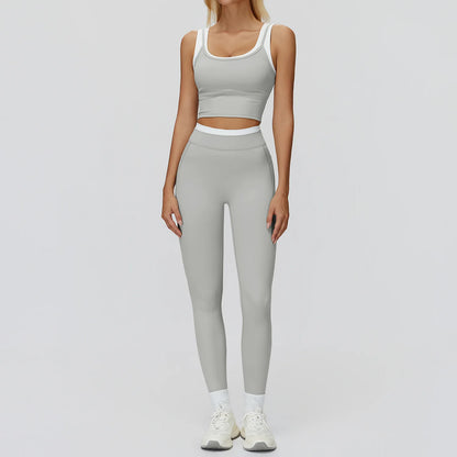 SWELTERING 2PCS Yoga Set Gym Fitness Suit Women Sports Workout Tracksuits Sportswear Female Yoga Suits Sports Bra Gym Leggings