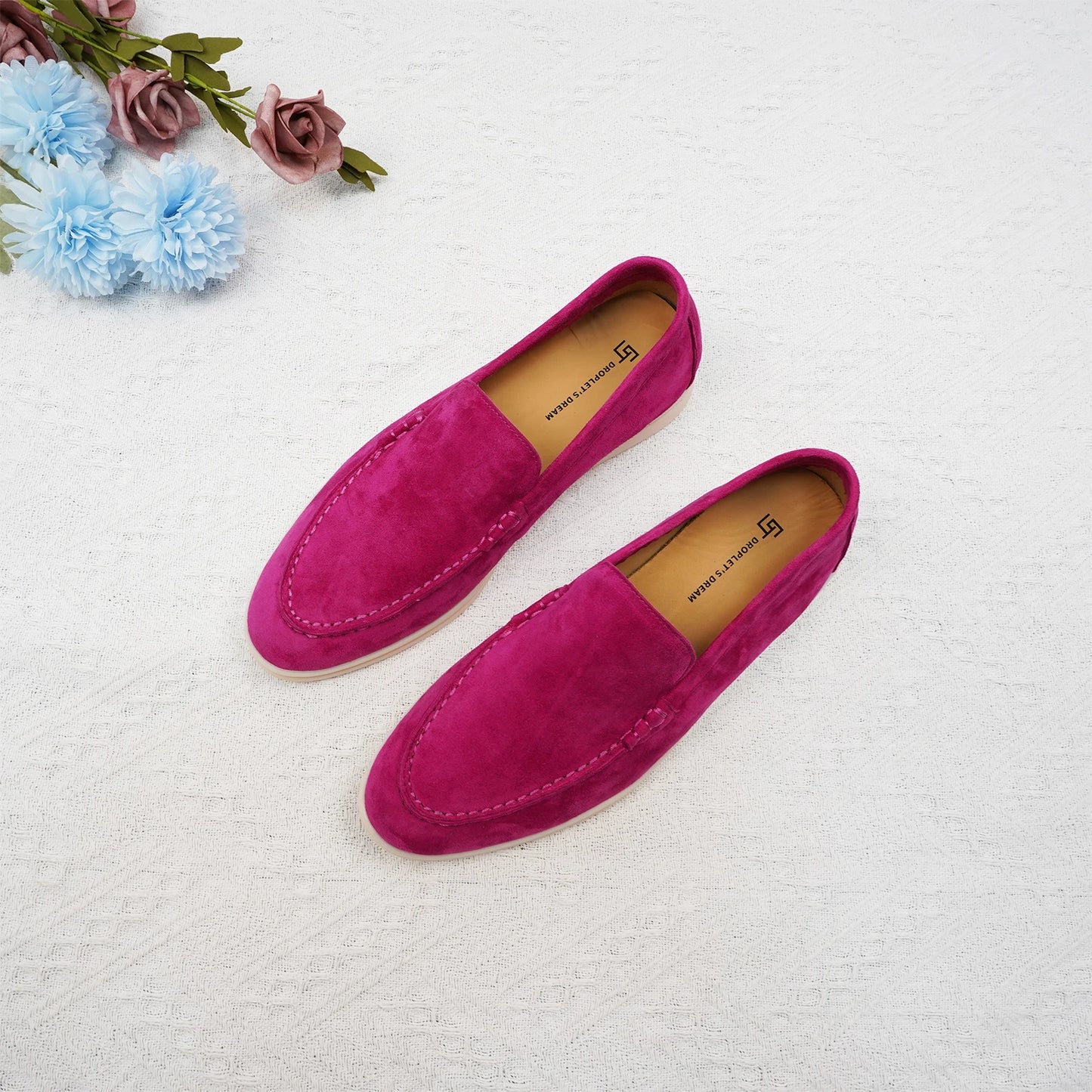 Luxury leather, designer women's loafers, women's flat walking shoes, women's comfortable casual shoes, summer shoes, casual 44