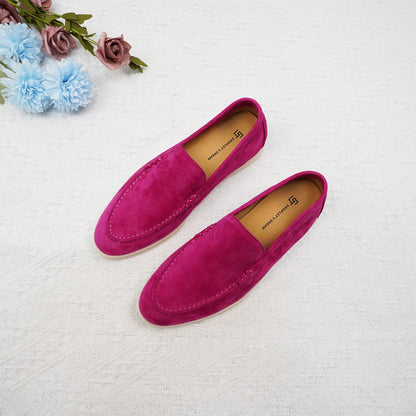 Luxury leather, designer women's loafers, women's flat walking shoes, women's comfortable casual shoes, summer shoes, casual 44