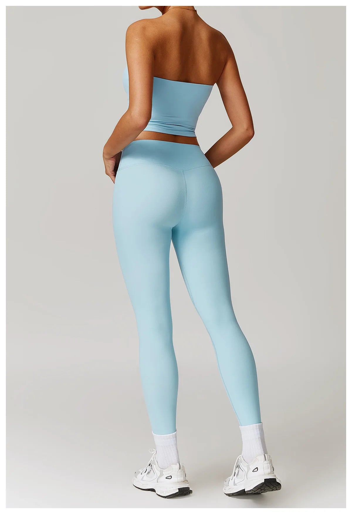 Custom LOGO Women's Strapless Tube Top Sexy Back Sports Underwear Women's Shockproof Quick-Drying Fitness Yoga Top