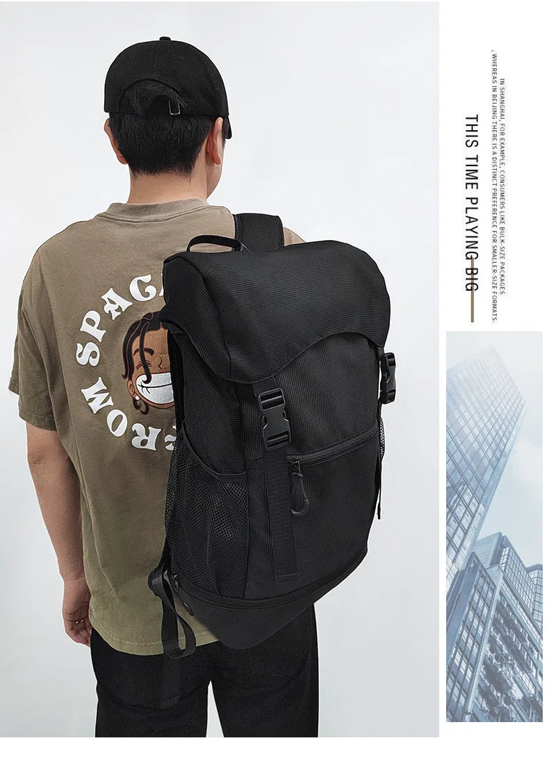 Large Capacity Basketball Backpack custom logo waterproof Training Bag Sports Basketball print photo Soccer Bags travel backpack