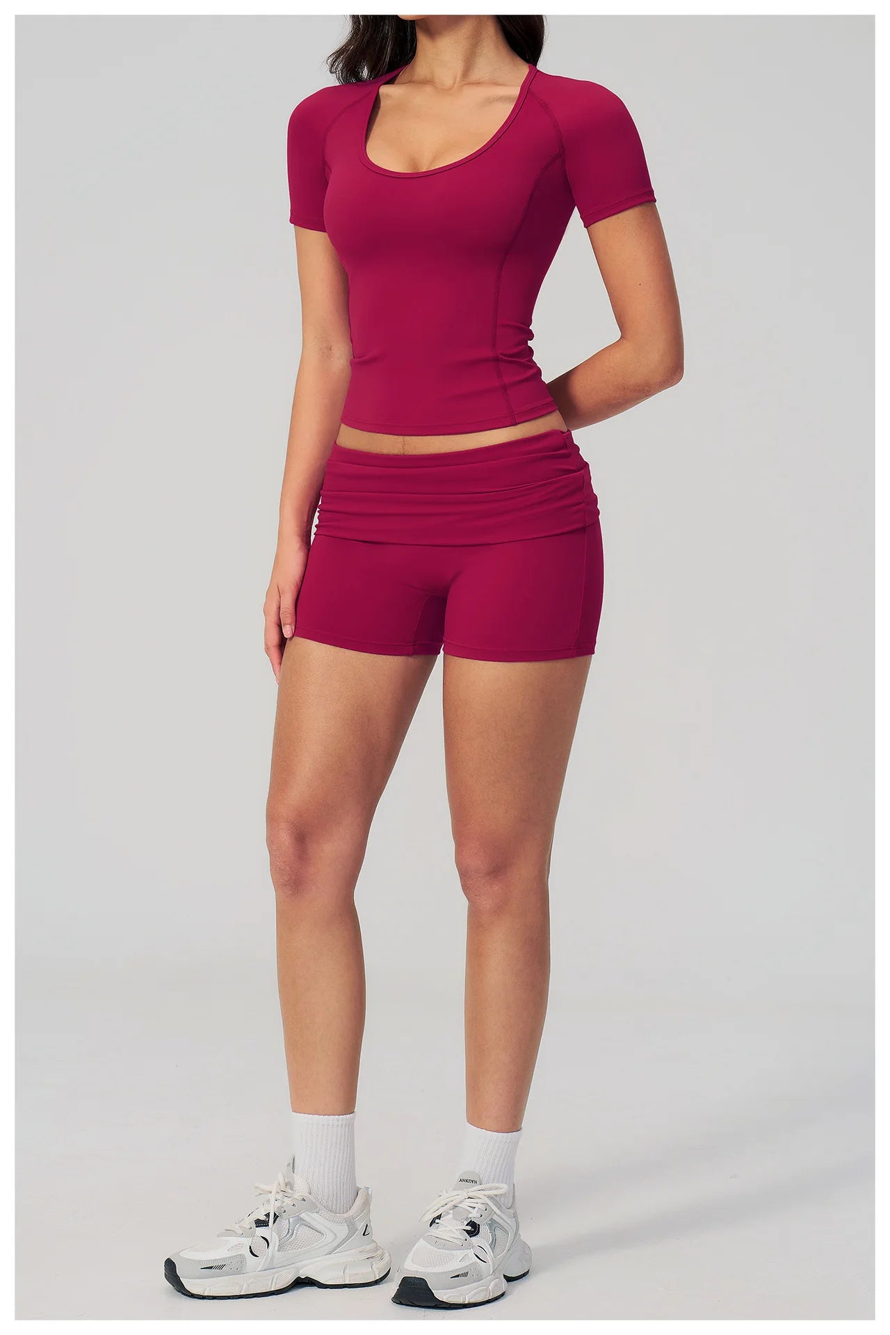 Summer 2PCS Tracksuits Yoga Suit Female Fitness Suit Running Workout Tops Shockproof Crop Sports Top Athletic Wear Sports Suit