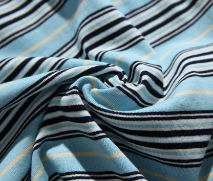 2026 New Japanese Retro Hoodie Trendy City Boys Loose Striped Long Sleeve T-shirt Men's and Women's Casual Sweater