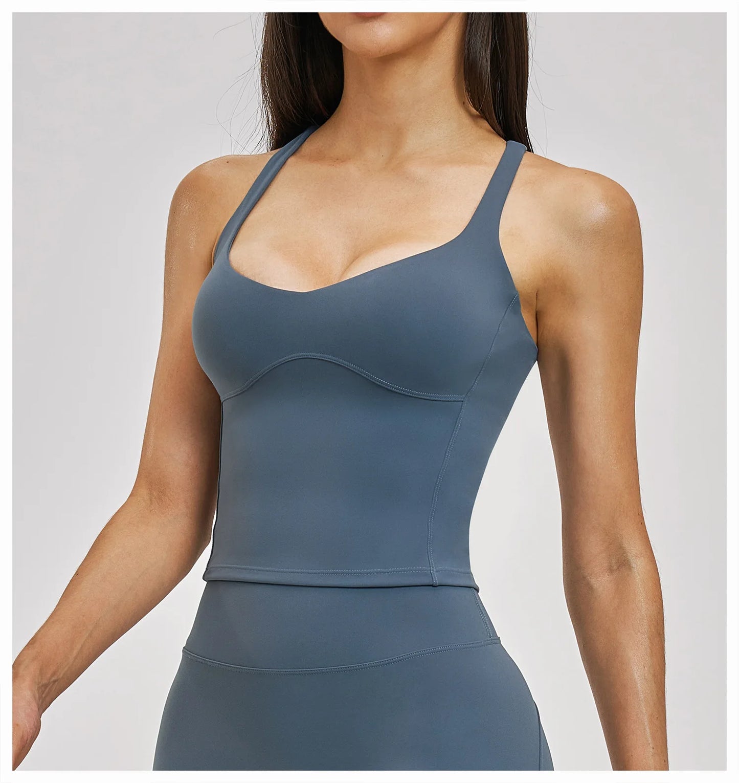 Shockproof Sports Vest Women Gym Fitness Top Sleeveless Yoga Clothes Female Training Sports Underwear Workout Vest Yoga Bras