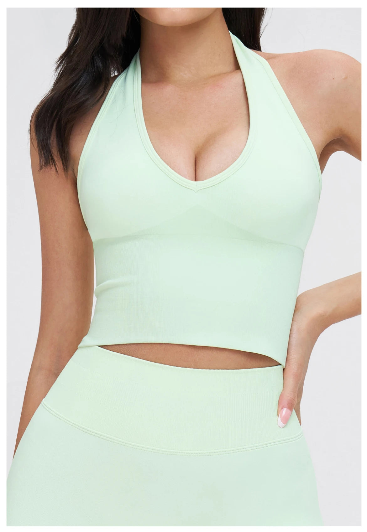 Sexy Seamless Sports Bras Halter Yoga Bra Women Fitness Gym Top Shockproof Running Workout Fast Dry Underwear Female Yoga Vest