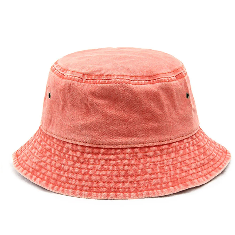 Personalized Custom Text Logo Embroidery Men's Bucket Hats Women's Washed Cotton Summer Sun Hats Wholesale Dropshipping