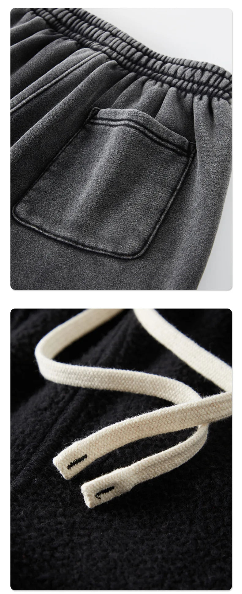 Custom LOGO2024 autumn winter new washed batik old sweater sweatpants 360G cotton polyester velvet thickened men's  women's suit
