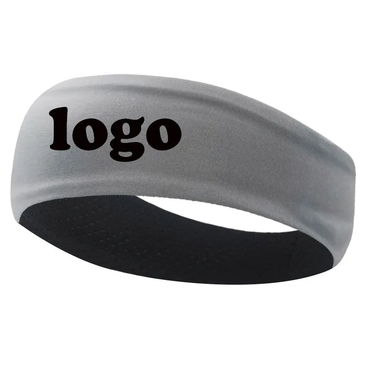 Custom Logo Sports Headband Double Breathable Anti-Perspirant Headband Yoga Running Fitness Elastic Perspirant Hood Kerchief