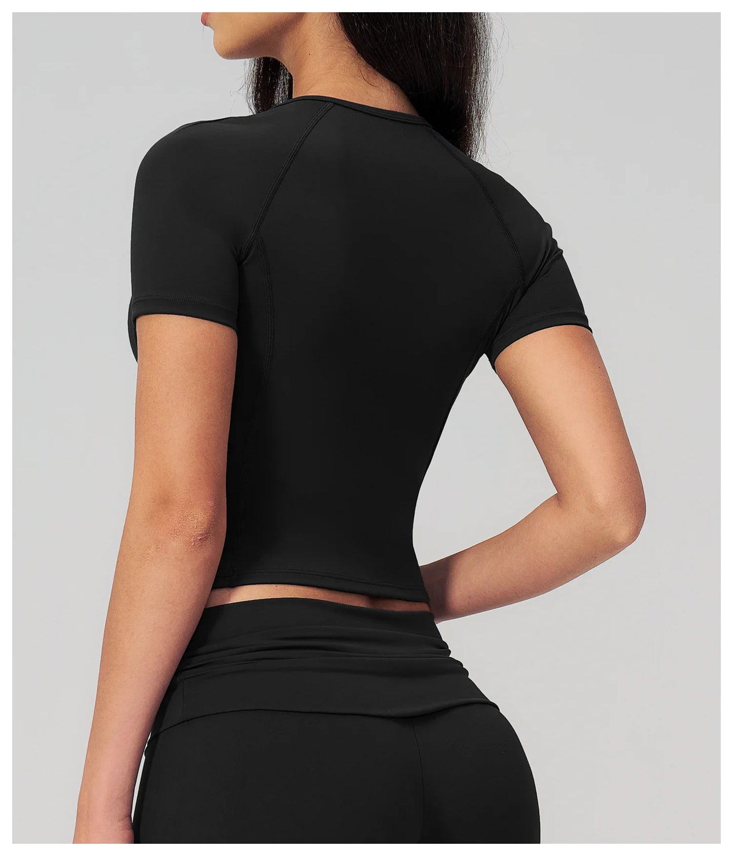 Sexy Women Yoga Shirts Fitness Sports T-Shirts Gym Workout Short Sleeve Top Running Active Wear Femme Sports Top Workout Shirts