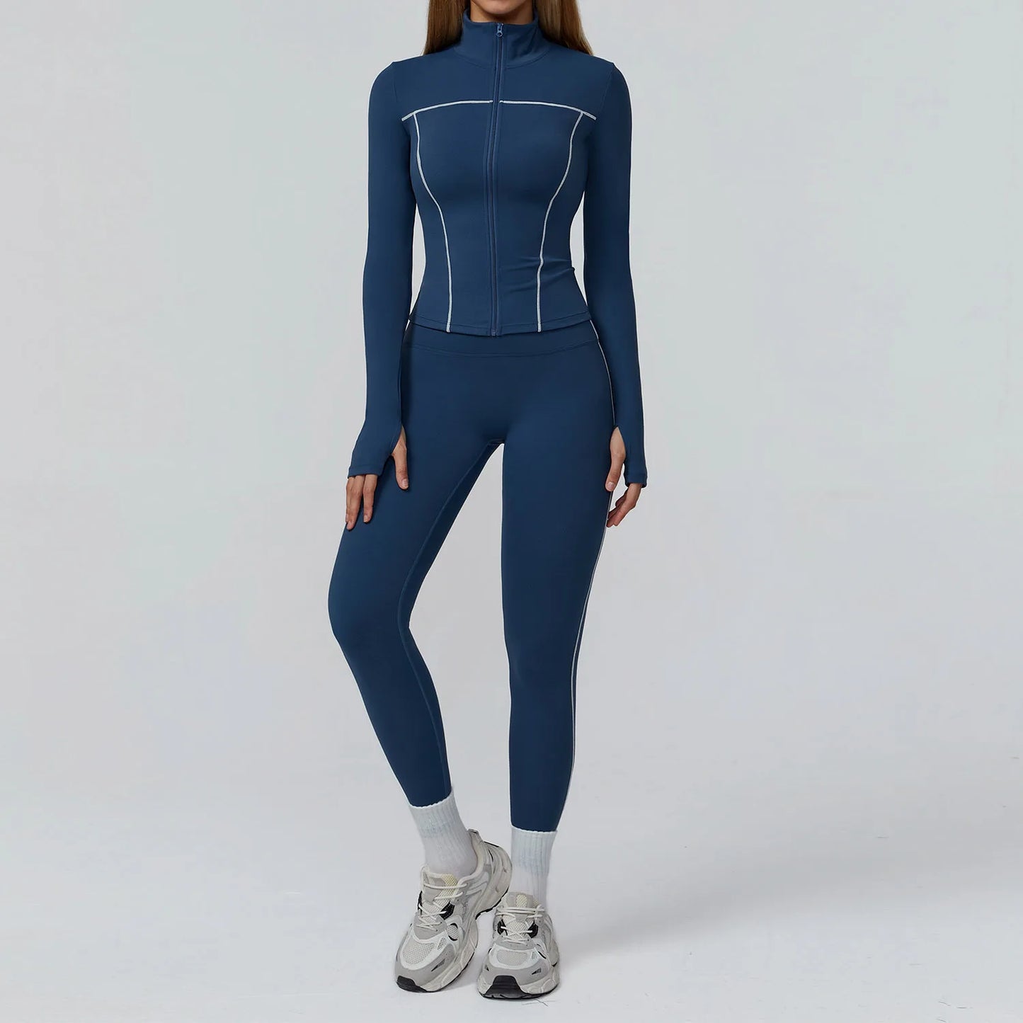 2/3PCS Yoga Suit Gym Fitness Set Women's Sports Running Workout Set Long Sleeve Sports Bra Female Athletic Wear Yoga Clothing
