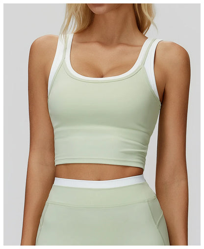 Thread Yoga Vest Women's Shockproof Gym Fitness Sports Underwear Sexy Breathable Yoga Bra Female Workout Yoga Vest Sports Bras
