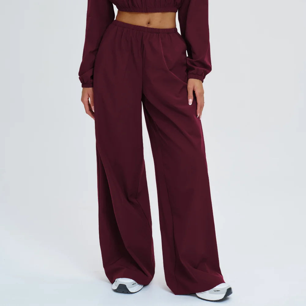 Women Sun protection Bell Bottom Pants Wide Leg Sports Yoga Pants Casual Fitness Pants Female High Waisted Gym Workout Pants