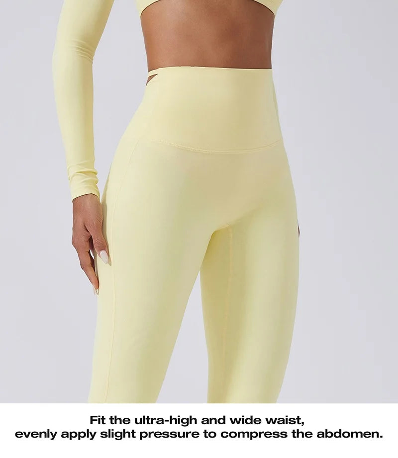 Cloud Hide Brown Yoga Suit Gym Woman Fitness Set Long Sleeve Sports Tracksuit Top Pants Workout Pilates Outfits Running Clothes