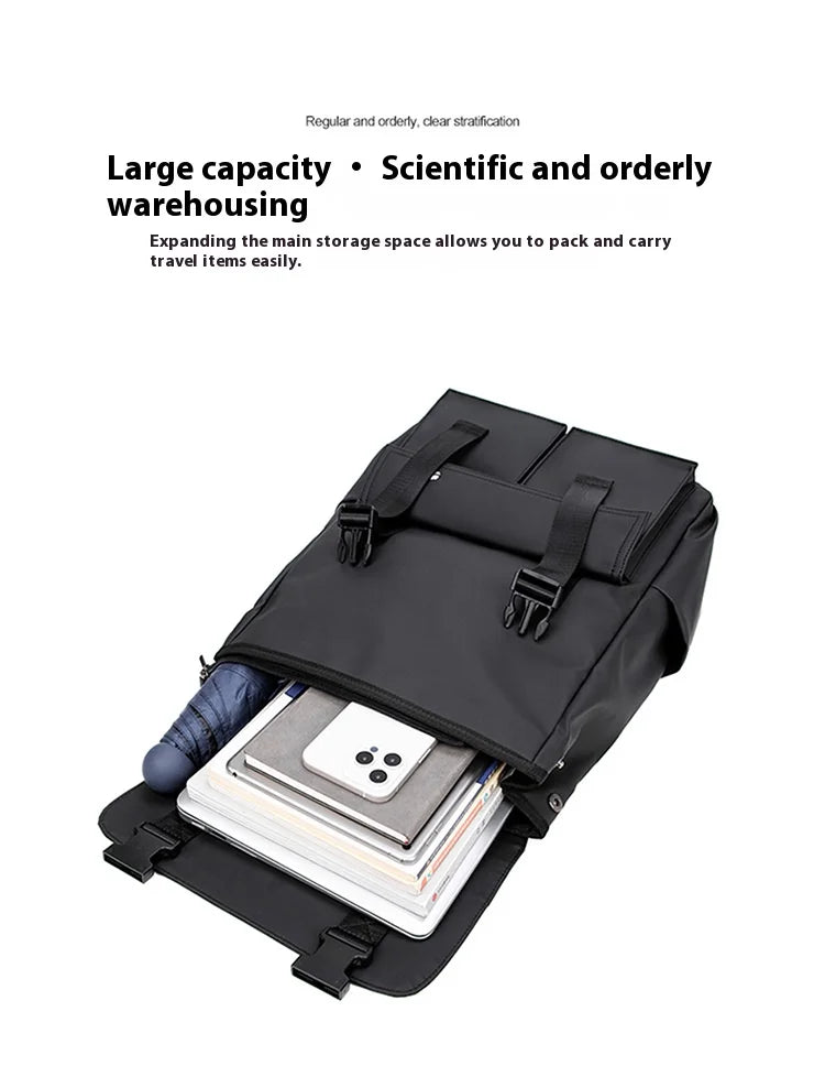 Multi-functional Fashion Men‘s Backpack For 15.6 inch Laptop Light Weight Bag Water-Repellent Material Large Capacity School Bag