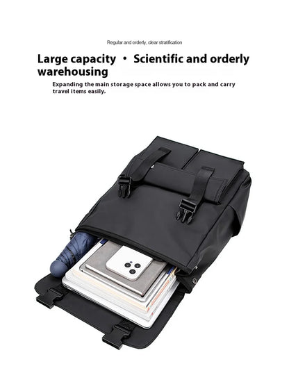 Multi-functional Fashion Men‘s Backpack For 15.6 inch Laptop Light Weight Bag Water-Repellent Material Large Capacity School Bag