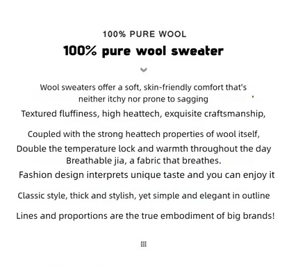 2025 Autumn Winter New Five Needle Thick 100% Merino Wool Sweater Men's Lapel Knit Cardigan Business Casual Warm Shirt Menswear