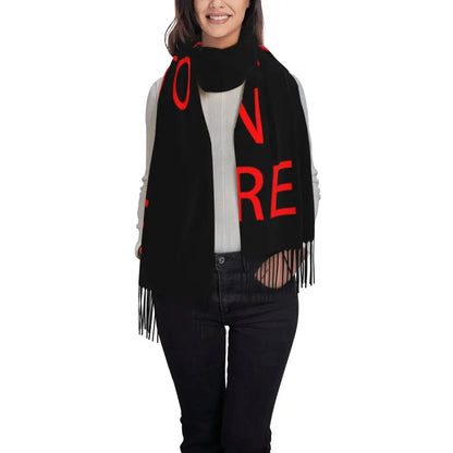 Custom Printed Your Design Here Scarf Men Women Winter Warm Scarves Custom Customize Logo Letter Print Shawls Wraps