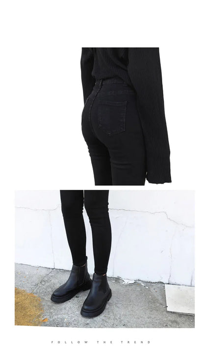 CHIC VEN Women Jeans Solid Slim Retro High Waisted Small Leg Denim Pant Skinny Pant Spring Autumn 2026