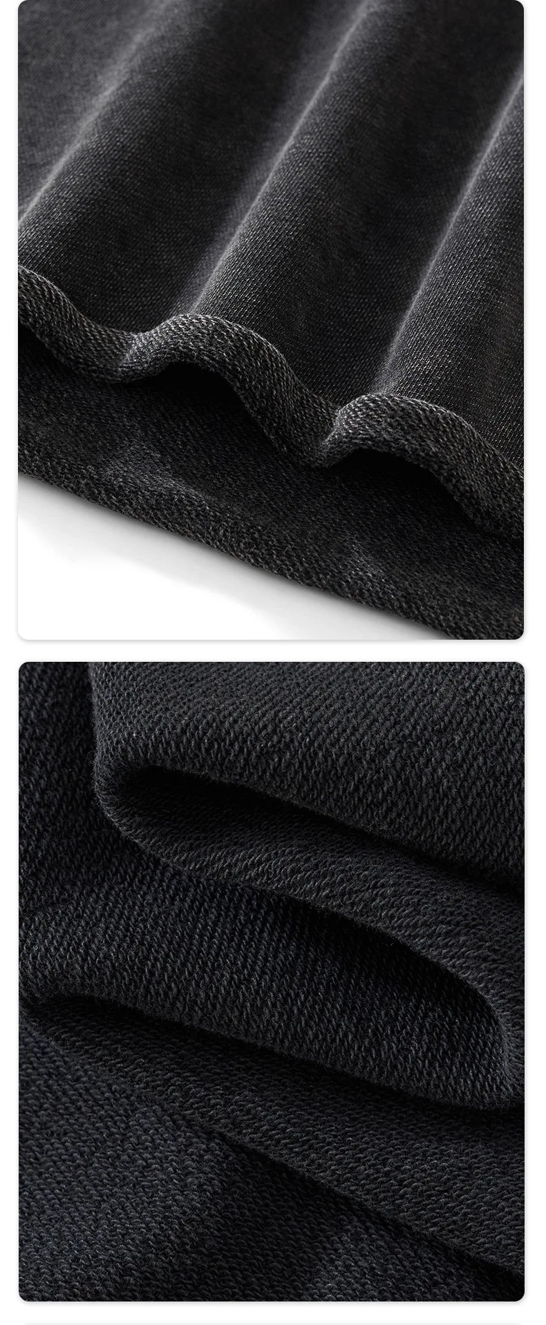 Custom LOGO men's clothing 380G old money wind 100% cotton BOXY short and wide washed old small V-neck curling terry sweater