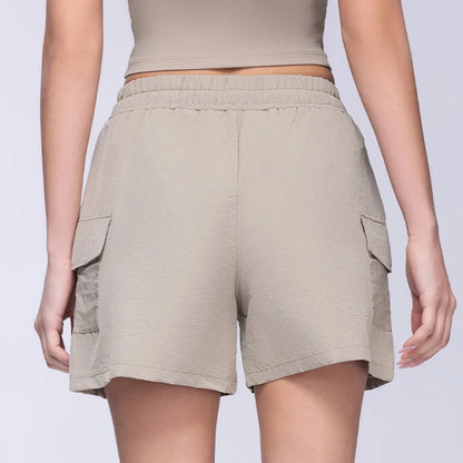 Women Shorts Pocket Sports Shorts For Women Cycling Jogging Fitness High Waist Push Up Gym Workout Shorts Women Yoga Clothing