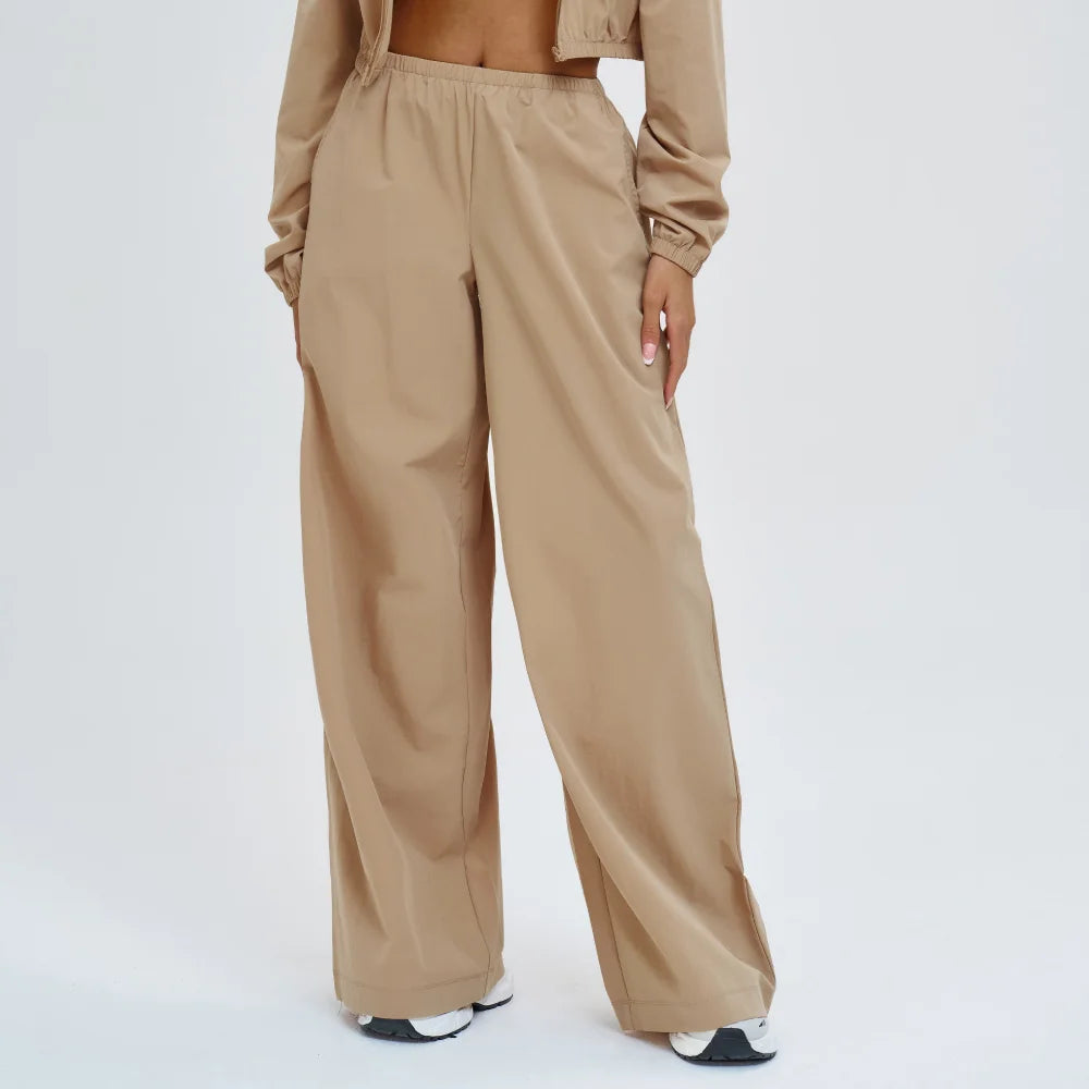 Women Sun protection Bell Bottom Pants Wide Leg Sports Yoga Pants Casual Fitness Pants Female High Waisted Gym Workout Pants