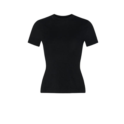 Custom LOGO women's spring summer new 200G high-elastic short slim-fit short-sleeved trousers casual sports two-piece set