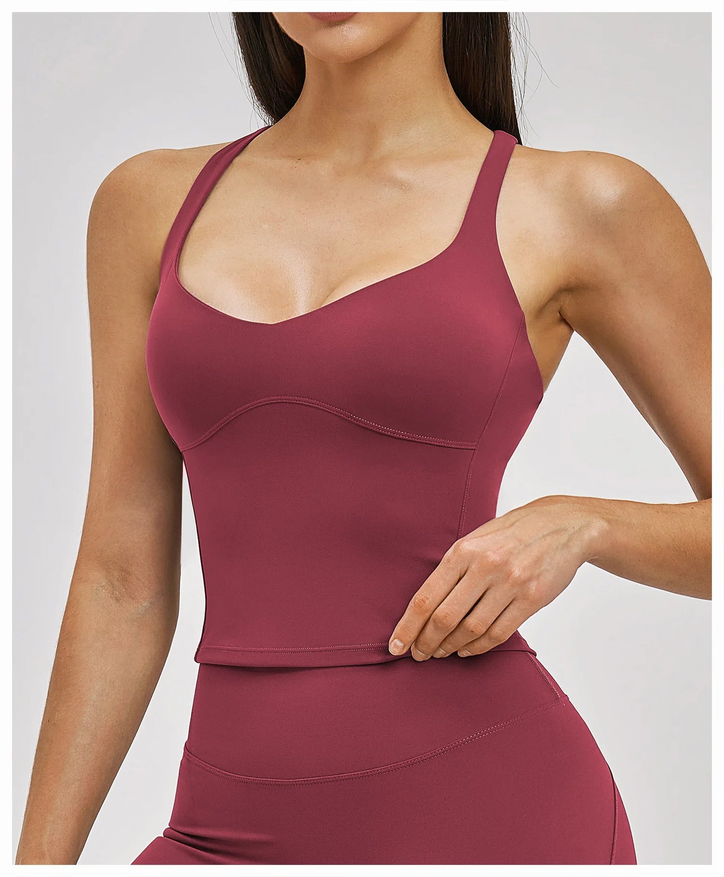 Shockproof Sports Vest Women Gym Fitness Top Sleeveless Yoga Clothes Female Training Sports Underwear Workout Vest Yoga Bras