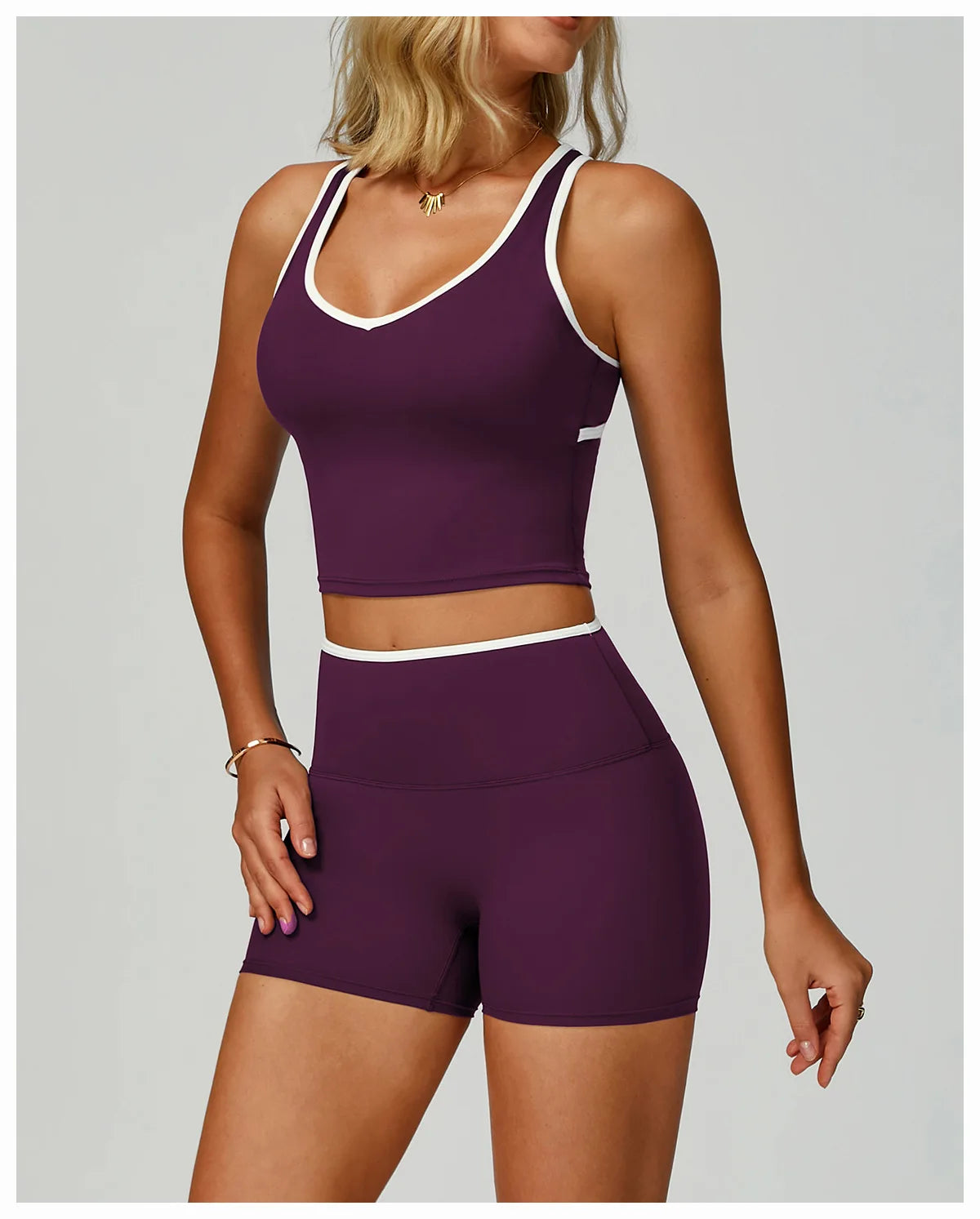 Color Block Sport Bra Yoga Vest Women high strength Tight Top Comprehensive Training Gym Workout Yoga Underwear With Chest Pad