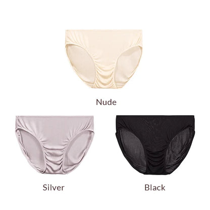 SuyaDream 3pcs/lot Women Panties 100%Natural silk Low-rise Briefs Healthy Basic Everyday Wear Underwears, Summer New Intimates