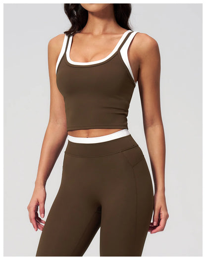 Thread Yoga Vest Women's Shockproof Gym Fitness Sports Underwear Sexy Breathable Yoga Bra Female Workout Yoga Vest Sports Bras