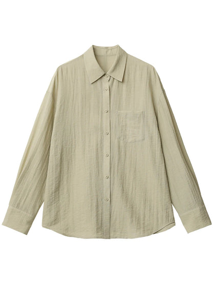 CHIC VEN Women Long Sleeve Shirts Solid Loose Casual New Style Design Back Hollow Out Shirt Female Blouse Spring Summer 2026