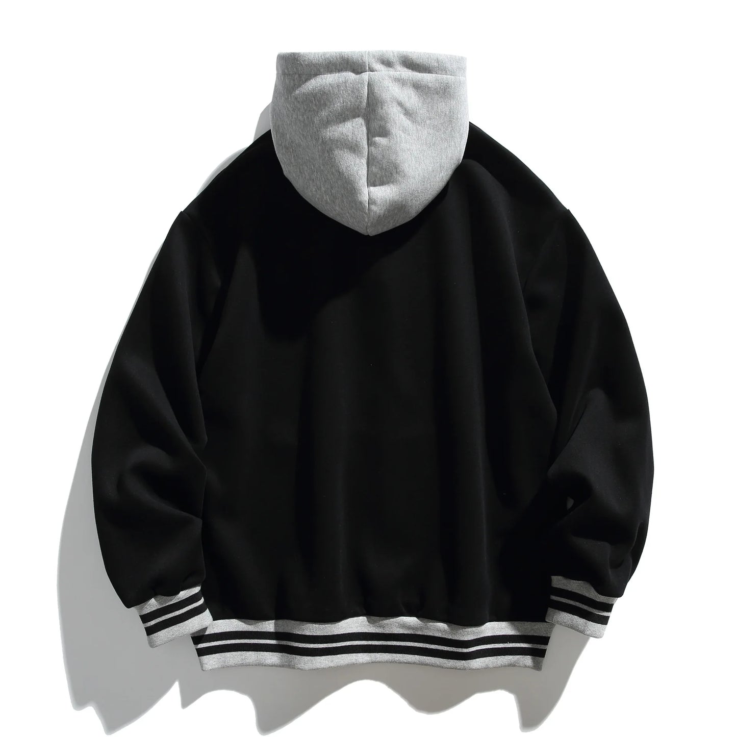 Akkad Kut 2026 New Men Splice Hooded Streetwear Fashion Loose Casual Pullover Sweatshirt Women Oversize Hoodies Jacket Tops