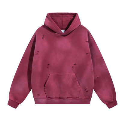Custom LOGO autumn winter men's women's new white spray dyeing washing water 360G velvet cotton polyester sweatshirt sweatpants